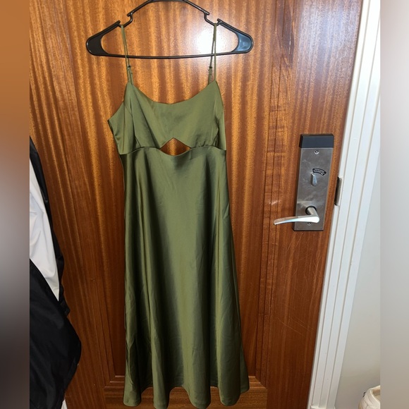 NWT. Banana Republic green midi dress sz 4 regular - Picture 6 of 8